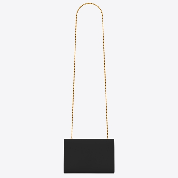 YSL Saint Laurent KATE SMALL CHAIN BAG IN GRAIN DE POUDRE LEATHER! MSRP $2100 - Picture 9 of 16